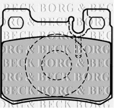 BORG & BECK bbp1495 -  Комплект тормозных колодок, дисковый тормоз